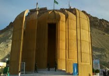 افتتاح یادمان 14 شهید گمنام کوه خضر نبی (ع)