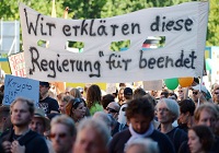 تظاهرات مردم آلمان علیه سیاست های جاسوسی امریکا