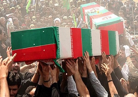 تشییع و خاکسپاری جانباز شهید در دهاقان