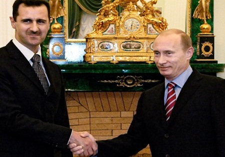پوتین برای بشار اسد آرزوی پیروزی در انتخابات را کرد/امنیت دمشق امنیت مسکو است