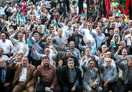 تصاویر/ تجمع مداحان و هیئت های مذهبی در حمایت از مردم مظلوم غزه