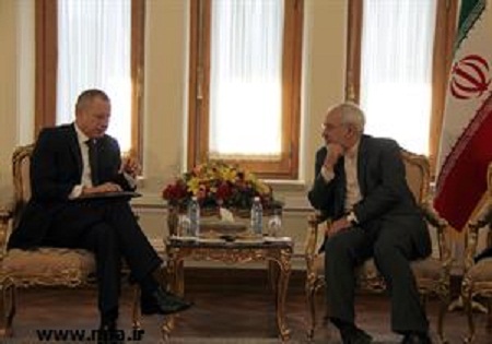دیدار ظریف با  قائم مقام وزیر امور خارجه قبرس