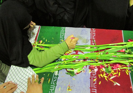 تشییع پیکر یک شهید مدافع حرم حضرت زینب(س) در سبزوار