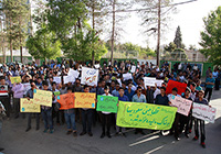 دانشجویان کرمانی جنایات آل سعود را محکوم کردند