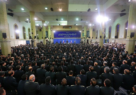فرماندهان نیروی انتظامی با رهبر انقلاب اسلامی دیدار کردند