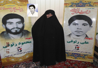 دیدار امام جمعه بجستان با خانواده شهیدان رئوفی و بوری