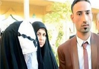 تقدیر عروس و داماد عراقی از رزمندگان حشد شعبی+تصاویر