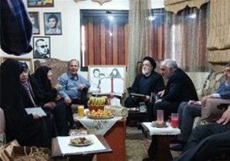 دیدار حجت الاسلام شهیدی با خانواده شهدای مقاومت در لبنان