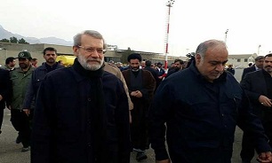 Parliament speaker arrives in Quake-hit Province Kermanshah