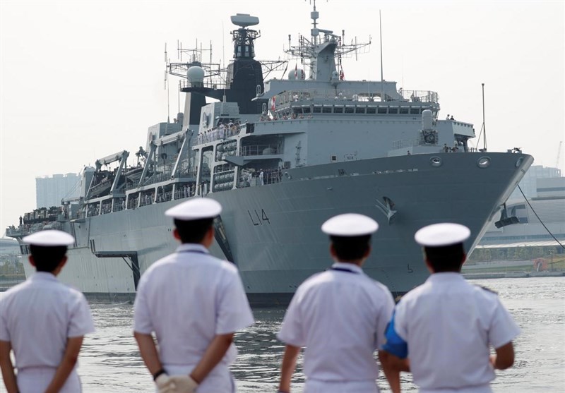 British Assault Ship Lands Marines in Tokyo