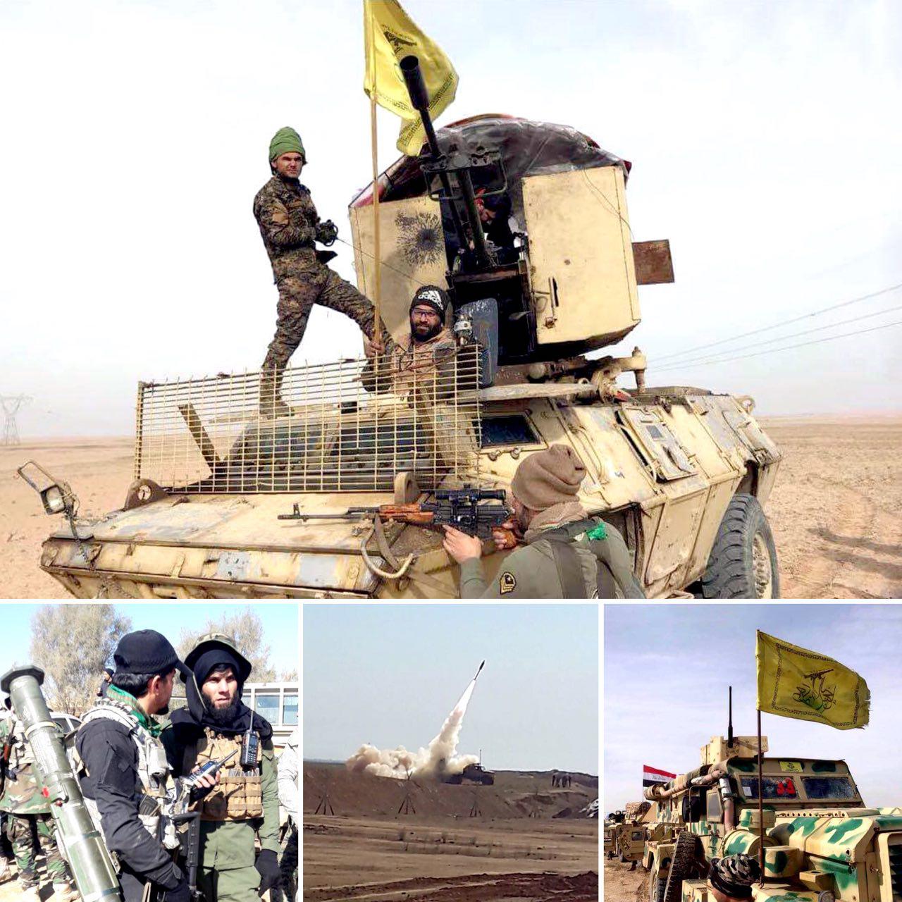 پیشروی 13 کیلومتری «نُجَباء» در محور تکریت به موصل/ فرار داعش از مراکز نفتی و ذخایر تسلیحاتی+ تصاویر