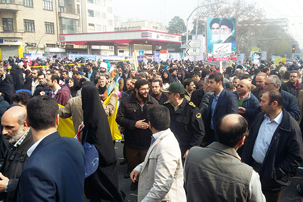 حضور سردار اشتری در راهپیمایی 22 بهمن تهران