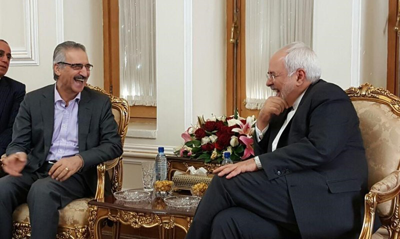 دیدار مسئول اجرایی دفتر سیاسی اتحادیه میهنی کردستان عراق با ظریف