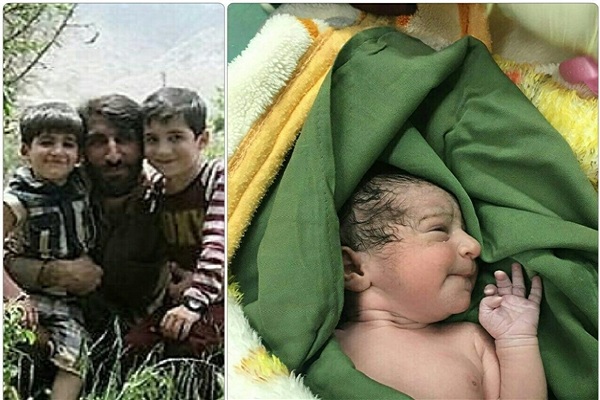 فرزند چهارم شهید مدافع حرم«محمد بلباسی» متولد شد