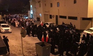 تظاهرات مردم بحرین در همبستگی با شیخ «محمود العالی»
