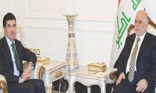 دیدار حیدر العبادی با نخست‌وزیر اقلیم کردستان عراق