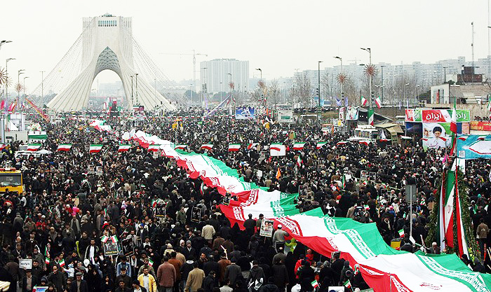 راهپیمایی 22 بهمن تهران بدون هیچ مشکل امنیتی برگزار شد