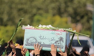 تشییع و تدفین 2 شهید گمنام در دانشگاه آزاد اسلامی بردسکن
