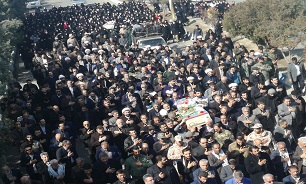 تشییع و خاکسپاری دو شهید گمنام در شهرستان «پیشوا»