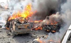 انفجار خودروی بمب گذاری شده در حلب سوریه