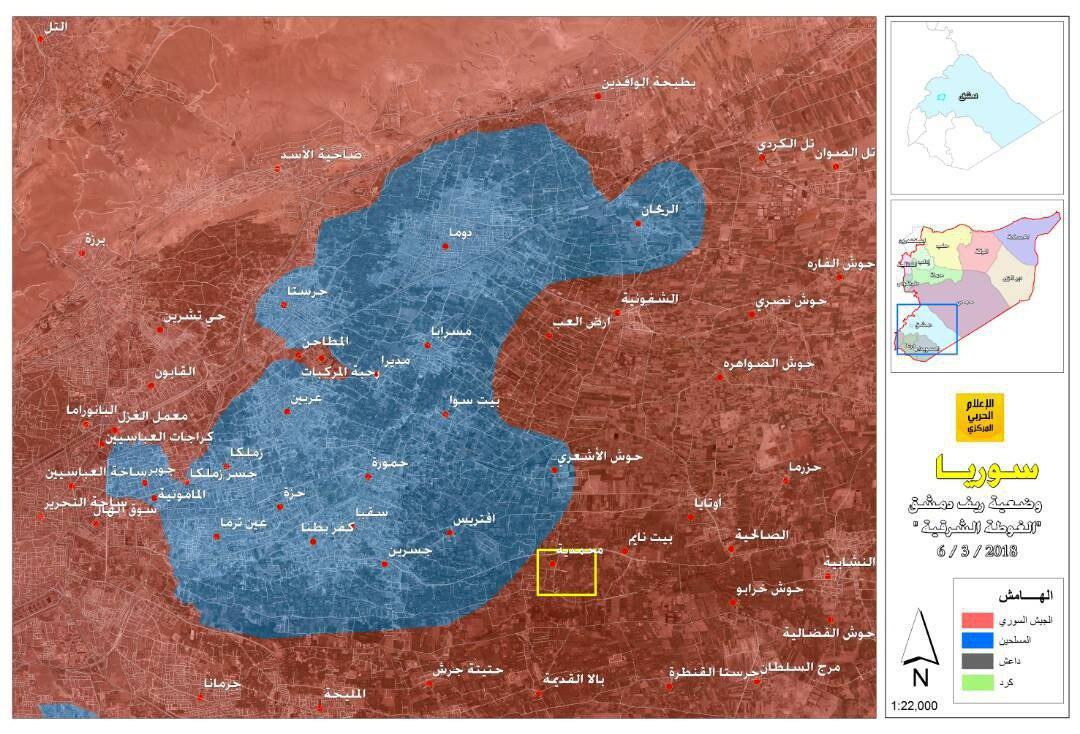 شهر مسرابا سنگ اول فروپاشی دومینو وار مواضع تروریستهاست+ نقشه عملیات