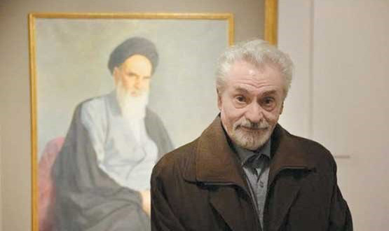 پرتره امام خمینی‌(ره) را برای علاقه خودم نقاشی کردم