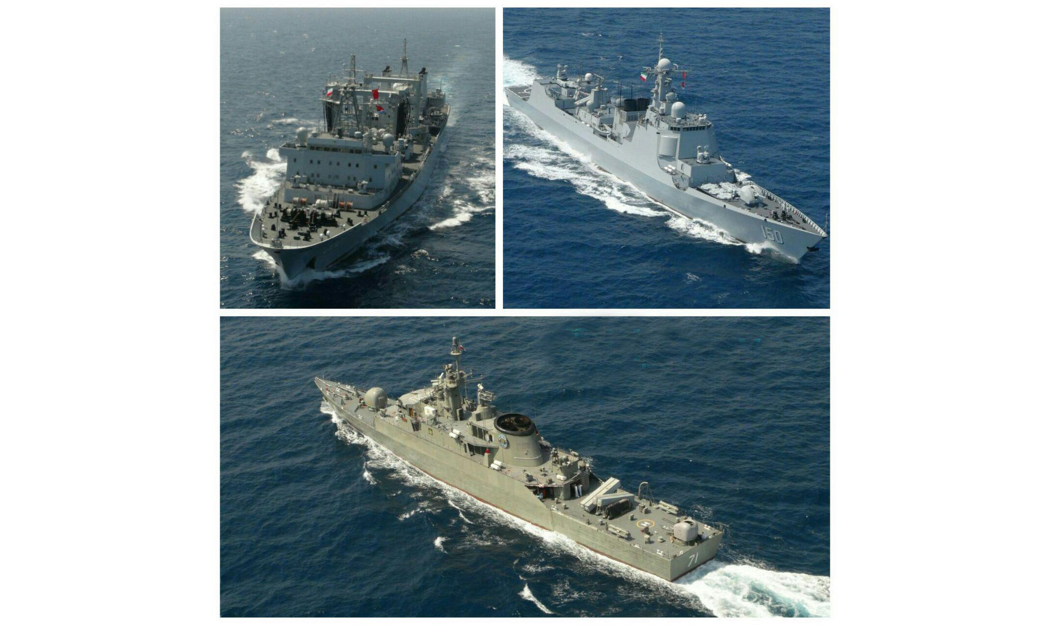 رزمایش مشترک دریایی ایران و چین در تنگه هرمز برگزار شد