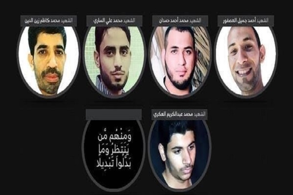 احضار خانواده شهدای بحرینی/ خاکسپاری شهدا بدون تشییع
