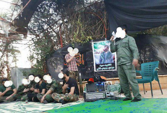 برگزاری مراسم بزرگداشت هشتمین شهید مدافع حرم ارتش در حلب+ عکس