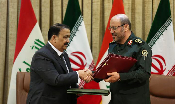 یادداشت تفاهم همکاری‌های دفاعی - نظامی میان ایران و عراق امضا شد