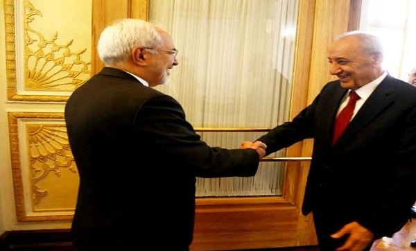 رئیس مجلس لبنان با ظریف دیدار کرد