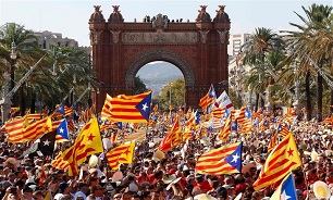 تظاهرات گسترده هواداران استقلال کاتالونیا