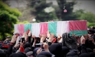 تشییع و خاکسپاری پیکر مطهر شهید «علی‌محمد بارانی‌بیرانوند» در خرم‌آباد