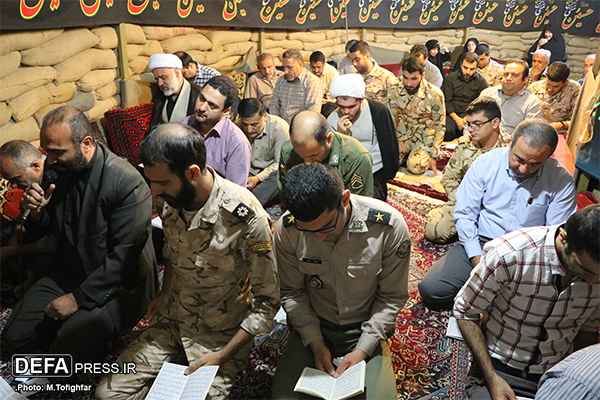 برپایی مراسم زیارت عاشورا در سنگر شهدای اداره کل حفظ آثار دفاع مقدس البرز