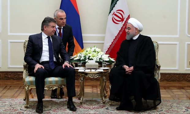روحانی با نخست وزیر ارمنستان دیدار کرد