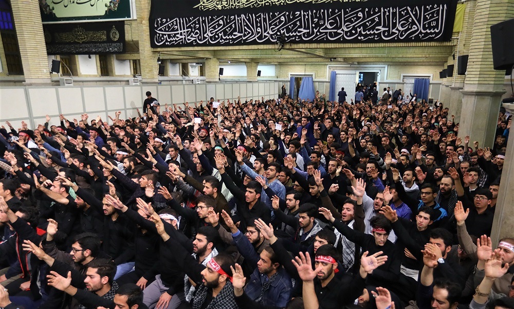 اقامه عزای هیئت‌های دانشجویی در محضر امام خامنه‌ای