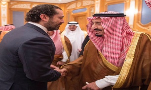 حضور سعد الحریری در مراسم استقبال از پادشاه سعودی