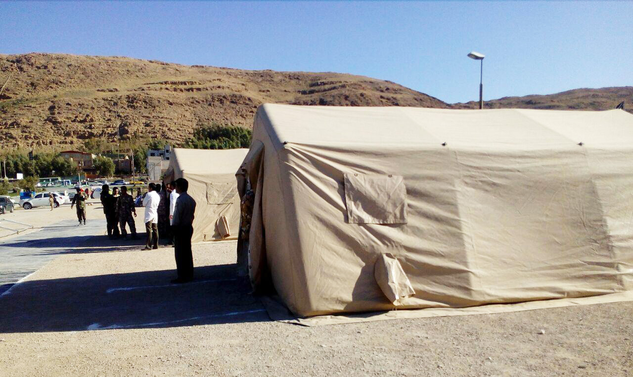 تصاویر/ بیمارستان صحرایی ارتش در سرپل ذهاب