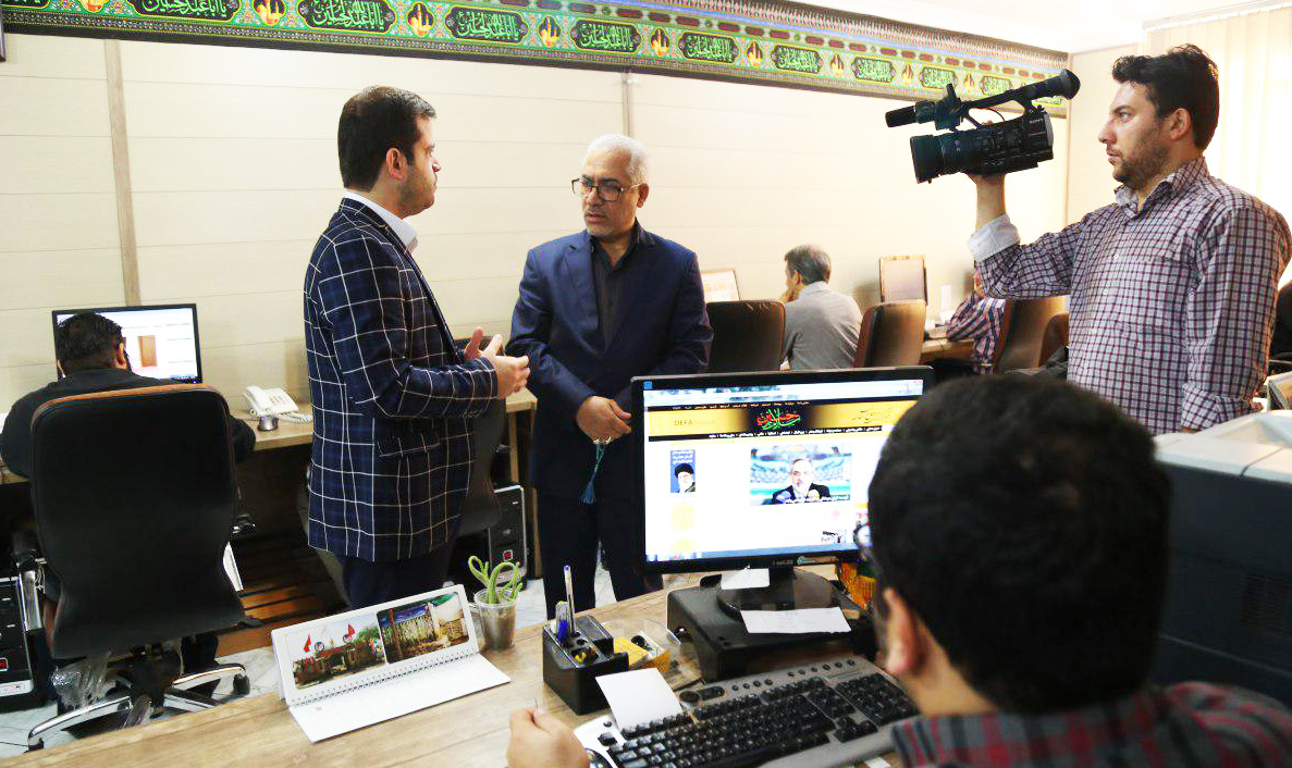 سردار عامری از خبرگزاری دفاع مقدس بازدید کرد