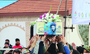 مراسم تشییع و تدفین پیکر شهید «عبدالحسین عبداللهی همایون‌آذر» در تبریز