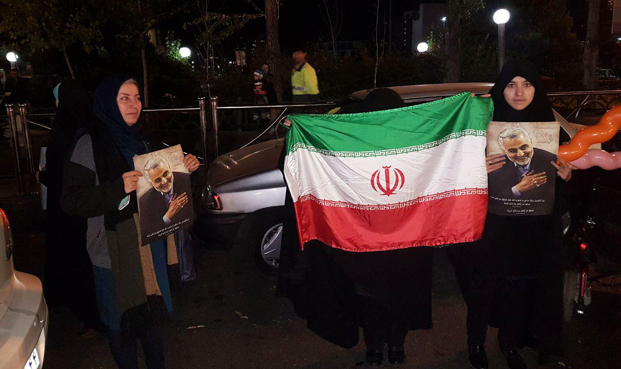برگزاری جشن پیروزی جبهه مقاومت در خیابان‌های تهران +تصاویر