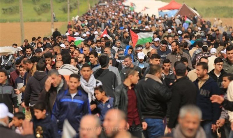 حماس: راهپیمایی «حق بازگشت بزرگ» تا تحقق اهداف خود ادامه می‌یابد