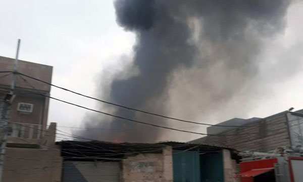 وقوع آتش سوزی در هتل محل اقامت زائران ایرانی در نجف اشرف