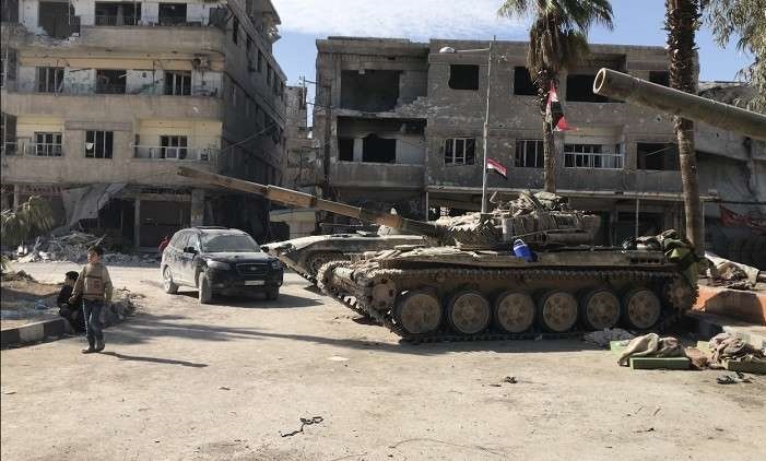 خروج ۵ هزار نفر از حرستا در غوطه شرقی/تروریست‎ها به شمال سوریه انتقال یافتند
