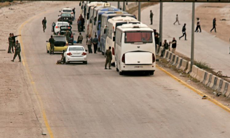 پنج هزار فرد مسلح و وابستگانشان از غوطه شرقی دمشق خارج شدند