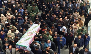 تشییع پیکرشهید حادثه تروریستی نیکشهر در زاهدان