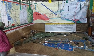 ساخت ماکت عملیات کربلای ۵ در نمایشگاه دستاوردهای انقلاب خراسان شمالی
