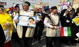 حضور بی نظیر اقشار مختلف مردم انقلابی اهواز در خروش 22 بهمن