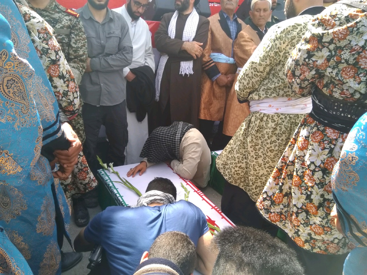 مراسم استقبال از ۱۱۵ شهید تازه تفحص شده در خرمشهر برگزار شد