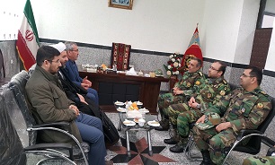دیدار مدیرکل حفظ آثار دفاع مقدس اردبیل با فرمانده تیپ 40 ارتش